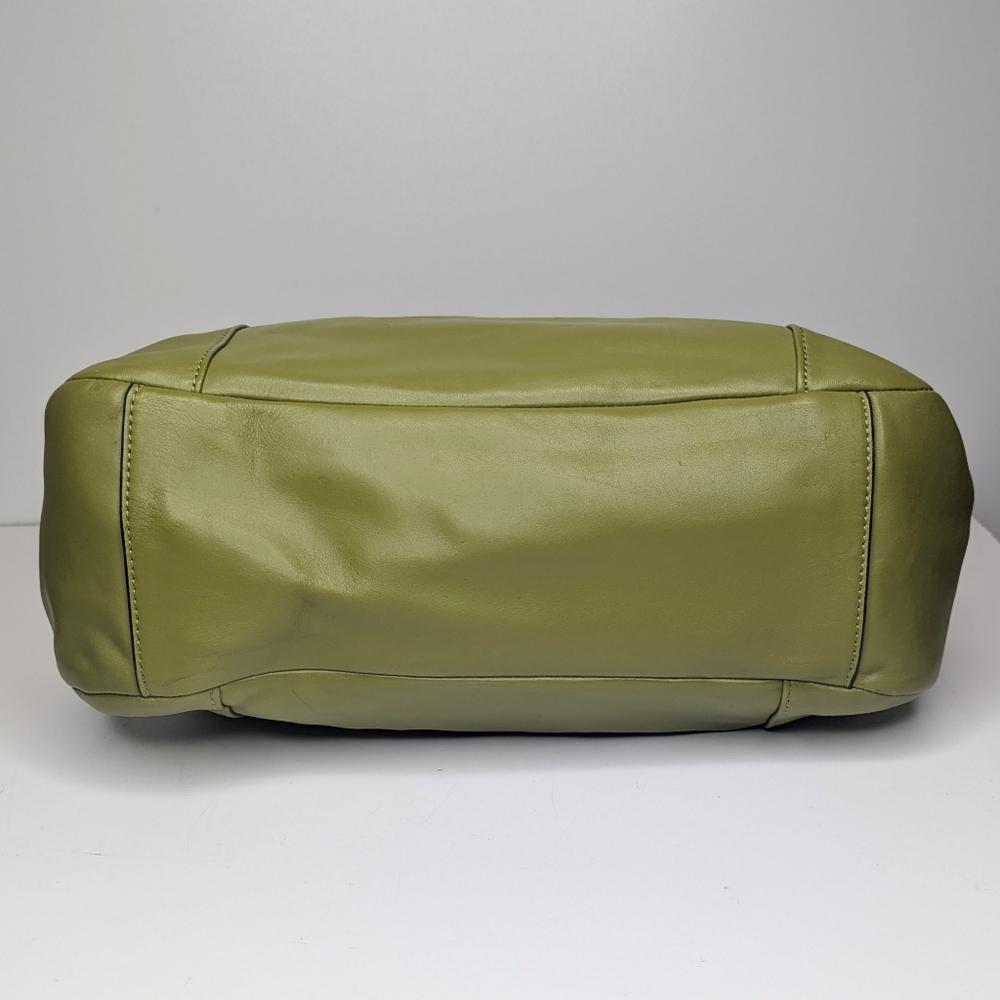 Coach Olive Green Leather Hobo Bag - Picture 7 of 8